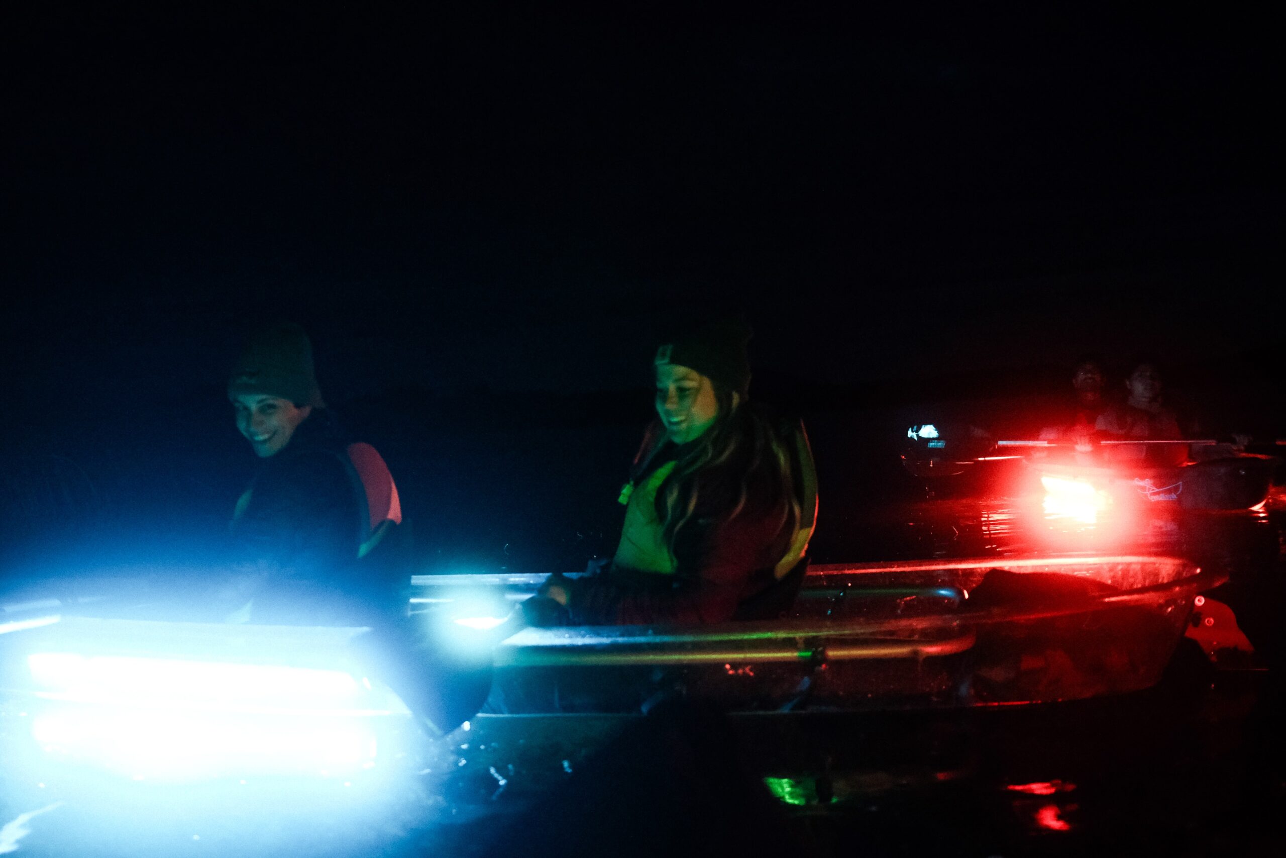 nighttime kayaking