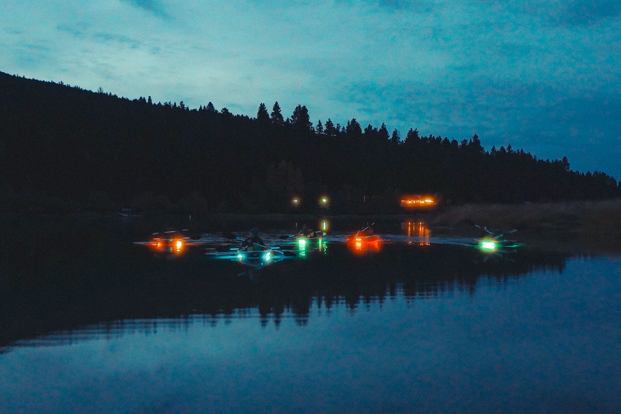 night time kayaking near me
