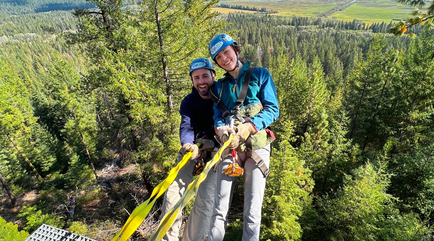 best zip line near crater lake