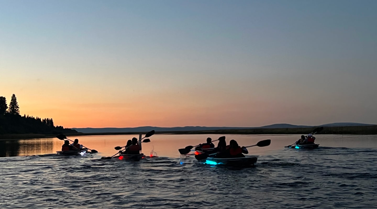 crater lake kayaking