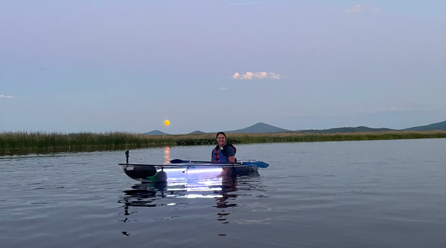 sunset kayak tour in oregon