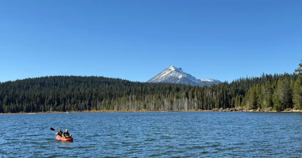 kayaking lake of the woods mountain lake