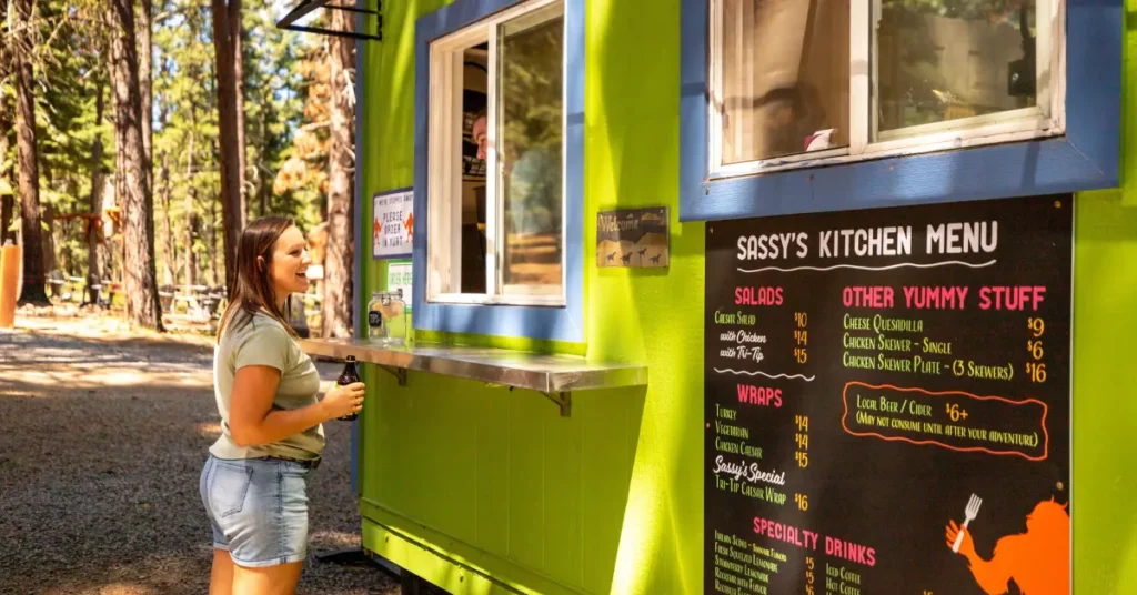 Sassy's Kitchen at Crater Lake Zipline in Klamath Falls